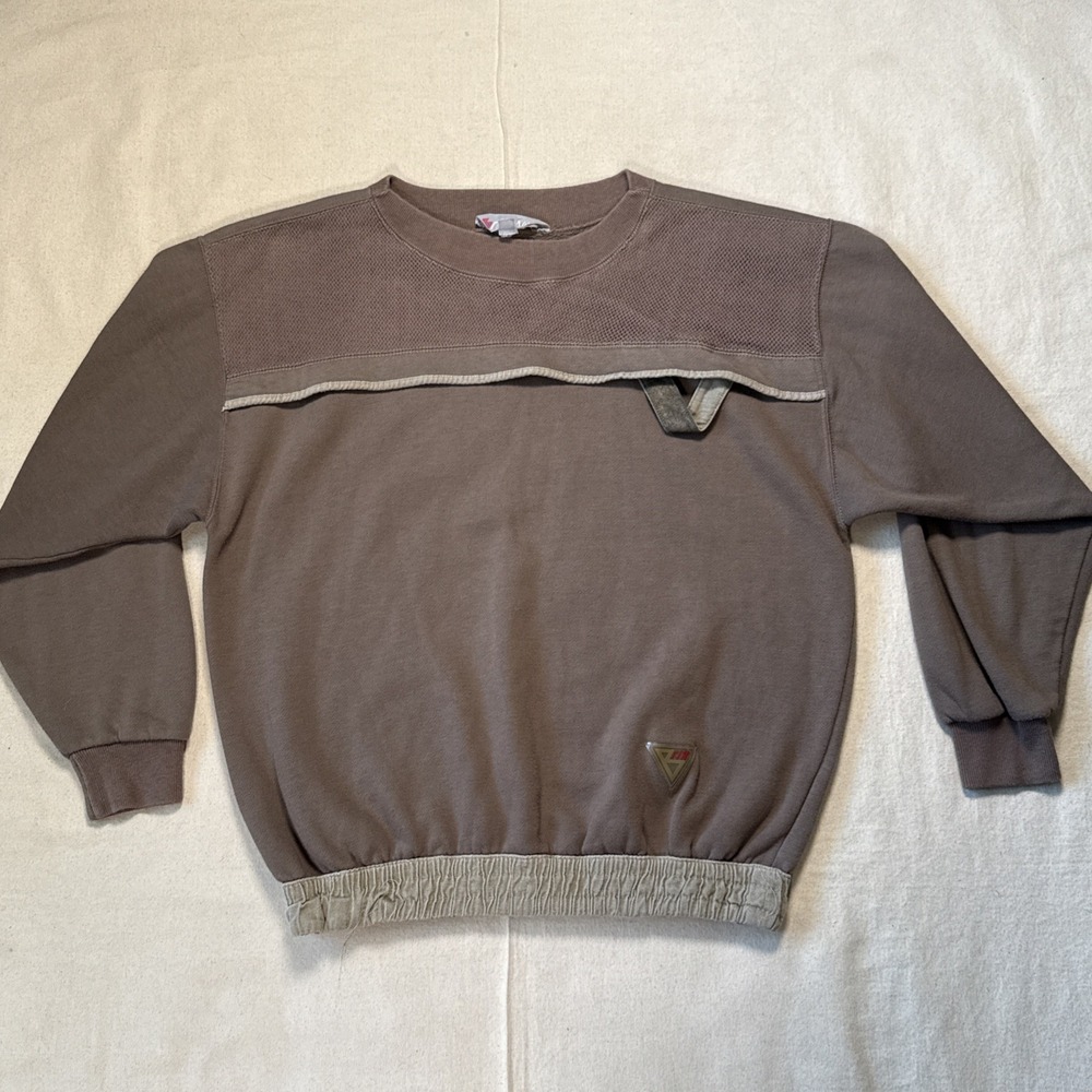 Vintage Brittania Chunky Knit Sweater Mens Size Sm Brown